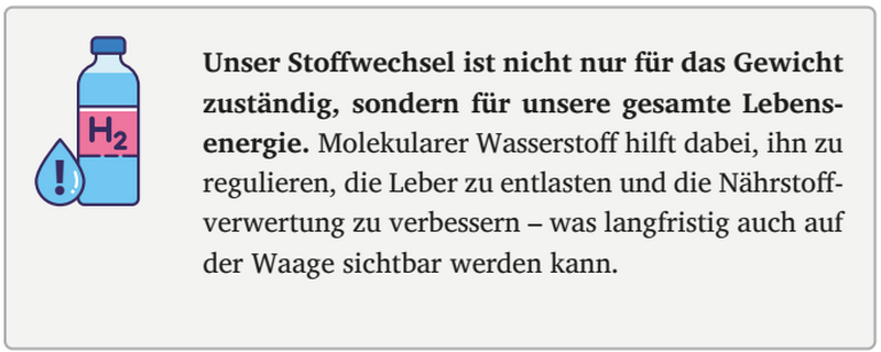 molekulärer Wasserstoff Vorteile