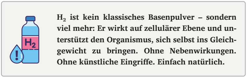 molekulärer Wasserstoff Vorteile